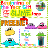 Beginning of the Year Gift Slime Tags Freebie