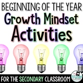 Back to School Growth Mindset Activities