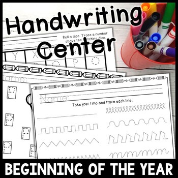 Preview of Beginning of the Year Handwriting Station- Handwriting Centers