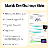Beginning of the Year Ice Breaker Marble Run Challenge Slides
