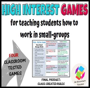 Preview of Four High Interest Games for Training Students to Work in Small Groups