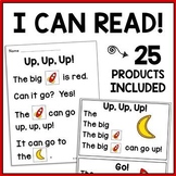Kindergarten Reading Sight Word & CVC Phonics Games and Comprehension Worksheets