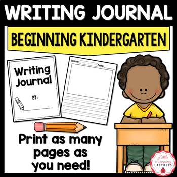 Preview of Beginning of  the Year Kindergarten Writing Journal