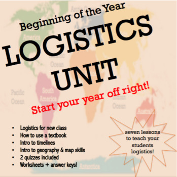 Preview of Beginning of the Year LOGISTICS BUNDLE