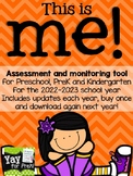 Back to School - Name and Self Portrait monitoring tool fo