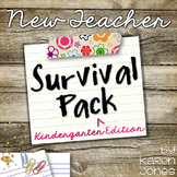 New Teacher Survival Pack for Kindergarten