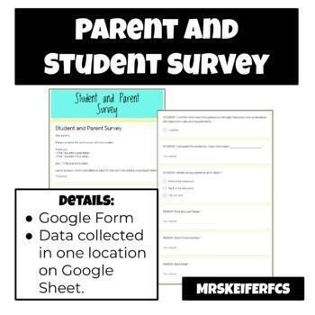 Preview of Beginning of the Year: Parent and Student Survey