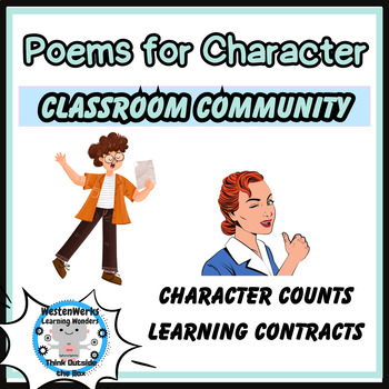 Preview of Poems | Learning Contract | Classroom Community | Character Counts