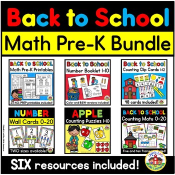 Preview of Beginning of the Year Preschool Math Bundle