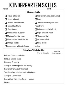 kindergarten progress report by teaching to the test taker