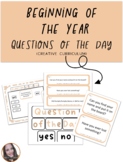 Beginning of the Year - Question of the day (creative curriculum)