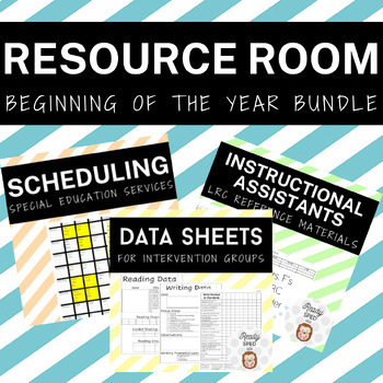 Preview of Beginning of the Year Resources for K-5 Special Education Teachers