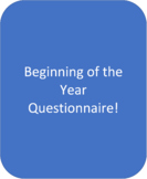 Beginning of the Year - School Counselor Questionaire