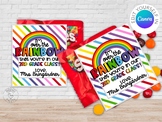 Begin of the Year School gift label Skittles | Canva Templ