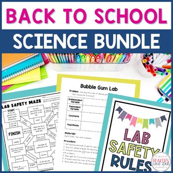 Preview of Beginning of the Year Science Activities - Back to School Science Bundle