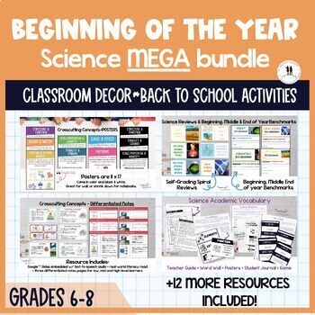 Preview of Beginning of the Year Science Activities | MEGA BUNDLE