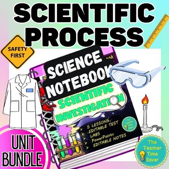 Preview of Scientific Method Unit Bundle- Notes Slides Activities Lessons Projects Tests