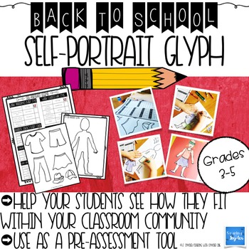 Preview of Beginning of the Year Self-Portrait Glyph and Pre-Assessment Activity