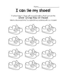 Beginning of the Year - Shoe Tying Extravaganza by Ashley Berry | TpT