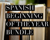 Beginning of the Year Spanish BUNDLE of 21 activities, gam