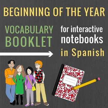 Preview of Beginning of the Year Spanish Interactive Notebook Booklet
