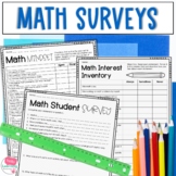 Beginning of the Year Student Math Surveys | Back to Schoo
