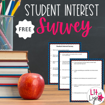 Preview of Beginning of the Year Student Interest Survey