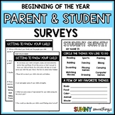 Beginning of the Year Student and Parent Surveys