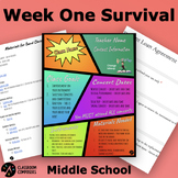 Beginning of the Year Survival Kit | Middle School