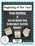 Beginning of the Year Activities -Team Building and Get-to
