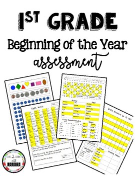 Preview of 1st Grade Beginning of the Year Assessment