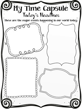 Beginning of the Year Time Capsule by Pretty Little Writers | TpT