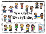 Beginning of the Year - We Share Everything