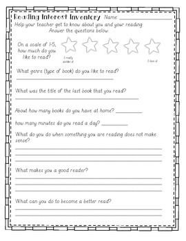 Beginning of the Year Worksheets & Activities 3rd-5th grades Back to