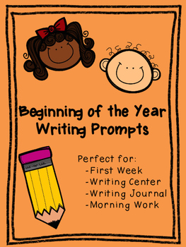 Beginning of the Year Writing Prompts by Grow and Enjoy | TPT