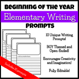 Beginning-of-the-Year Writing Prompts Bundle - 10 No Prep 