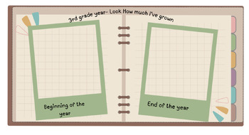 Preview of Beginning of the Year to the End of the Year Picture Template