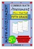 Beginning of the year math assessment 5th grade