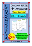 Beginning of the year math assessment 6th grade