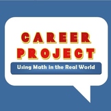 Preview of Beginning or End of Year Math Career Project - NOW WITH GOOGLE SLIDES