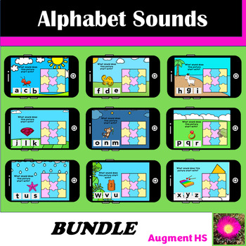 Preview of Beginning sounds Boom Cards™ Bundle /initial sounds/ beginning letter