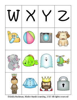 beginning sounds letter and picture cards with worksheets no prep