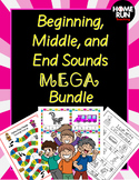 Beginning sounds, middle sounds, and end sounds MEGA Bundle