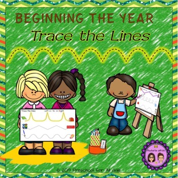 Preview of Beginning the Year Trace the Lines