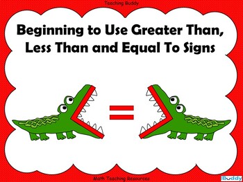 Preview of Beginning to Use Greater Than, Less Than and Equal To Signs