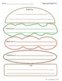 Beginning/Middle/End Hamburger Graphic Organizer (Color)