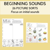 Beginnings Sounds Picture Sorts: An A-Z Alphabet Pack