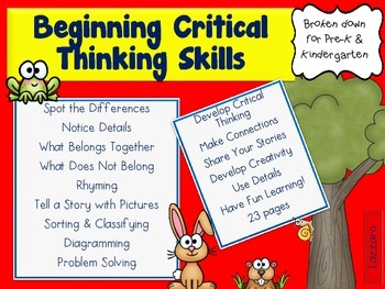 Preview of Beginnng Critical Thinking Skills: Teach Primary Students to Think Deeper!