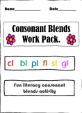 Beginnning Consonant Blends CL, SL, BL, FL, PL and GL