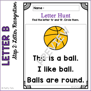 beginning sounds worksheet letter b by fluffy tots tpt